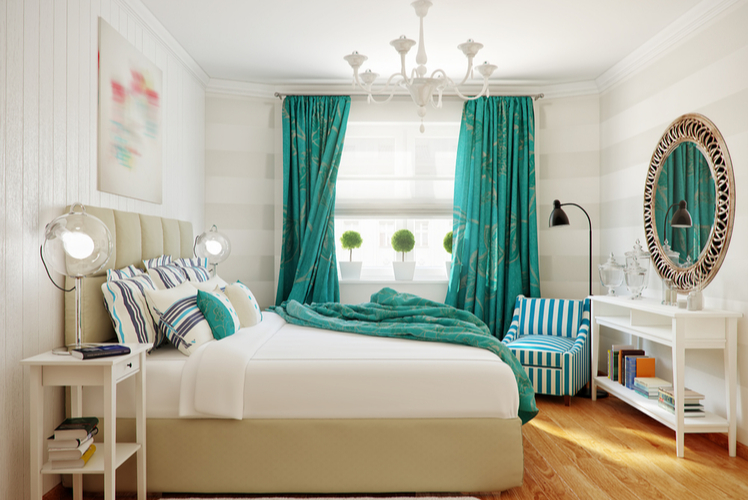 Linen curtains-bedroom