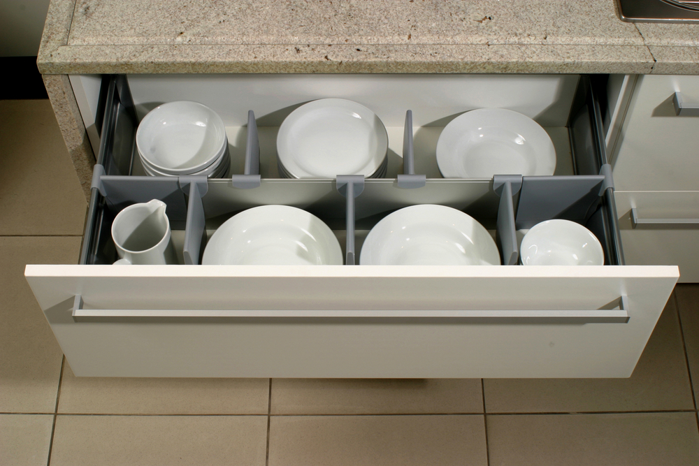 Store your plates in a drawer