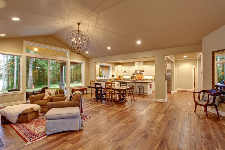 Extend wood flooring in high traffic areas