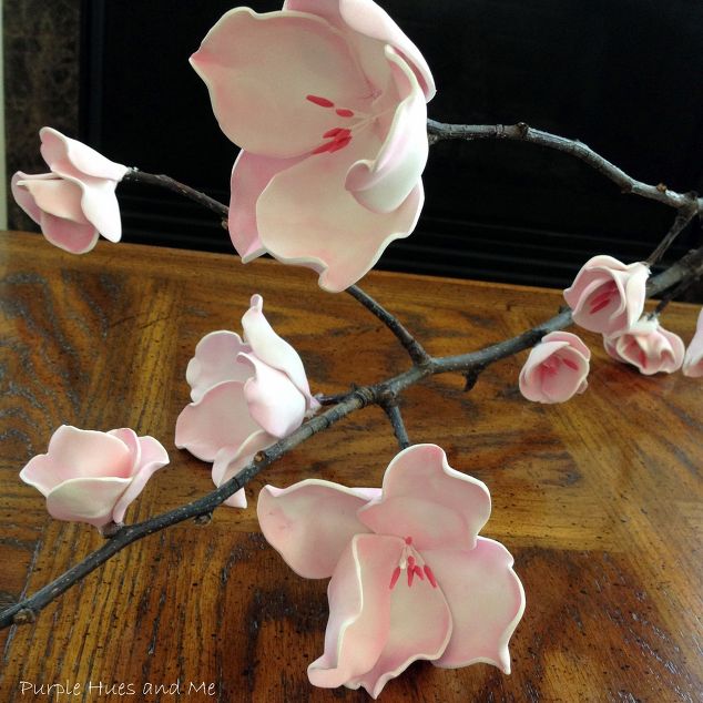 Foam flower branches are easy DIY home creations