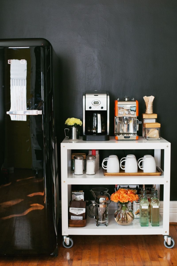 10. Have yourself an in-home coffee cart